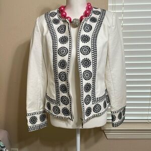 Nvcard Jacket white and black size 10